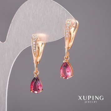 Сережки Xuping хамелеони 6х30мм Позолота 18К 55227 фото