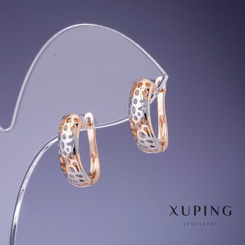 Сережки Xuping 5х16мм "позолота 18К" 55387 фото