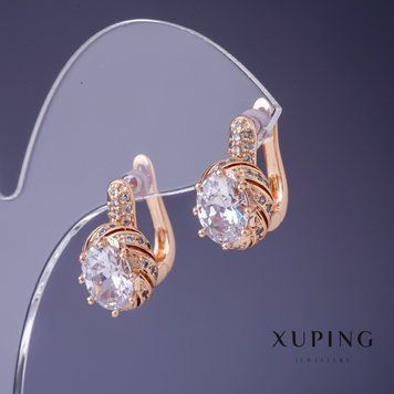 Знижка! Сережки Xuping 17х10мм "позолота 18К" 57102 фото
