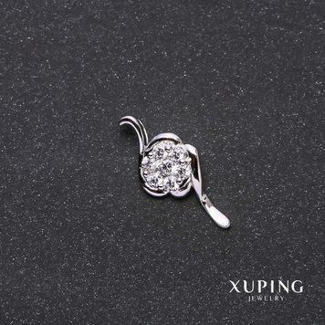 Знижка! Кулон Xuping Завиток 10х24мм родій 56091 фото