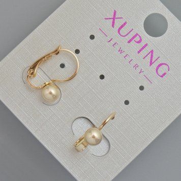 Сережки Xuping d-5мм+- L-15мм+- Позолота 18К 57089 фото