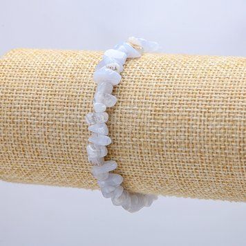 Браслет из натурального камня Агат, крошка-6мм+-, обхват-18см 78384 фото