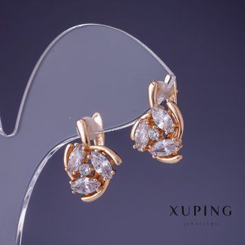 Знижка! Сережки Xuping 17х14мм "позолота 18К" 56955 фото