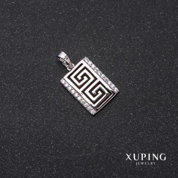 Кулон Xuping "Версаче" 25х17х13мм родій 56017 фото