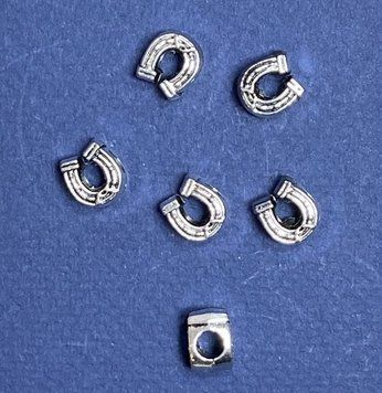 Знижка! Фурнітура Намистина Пандора Підкова 9х11мм d-5mm фас.20гр. + -9шт. 40346 фото