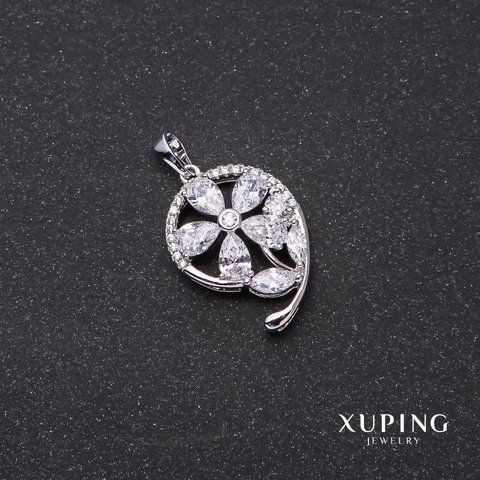 Знижка! Кулон Xuping Квітка 29х24х17мм родій 56068 фото