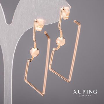 Серьги Xuping 39мм Позолота 18К 56991 фото
