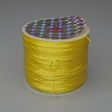 Фурнітура гумка для рукоділля бобіна Жовтий колір L-30м + 48281 фото