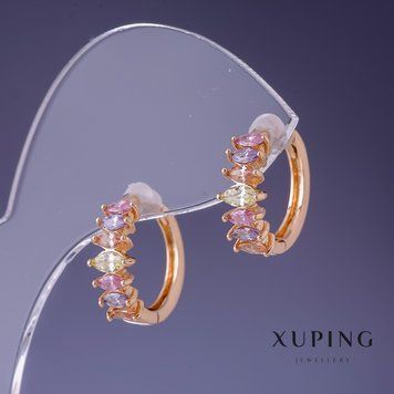 Серьги Xuping 15х5мм "позолота 18К " 55259 фото