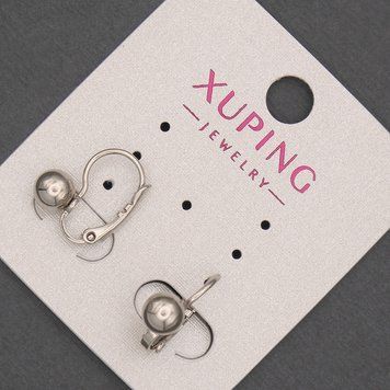 Сережки Xuping 6х15мм родій 56658 фото