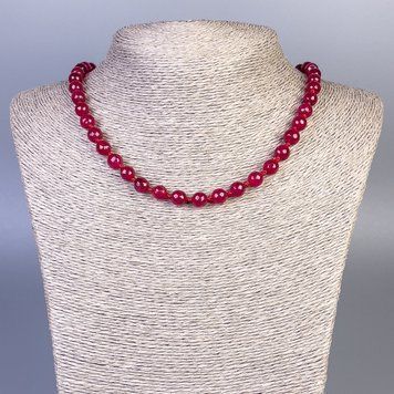 Намисто Турмалін (іміт.) гранована кулька d-8мм+- L-50см+- з замочком 94380 фото
