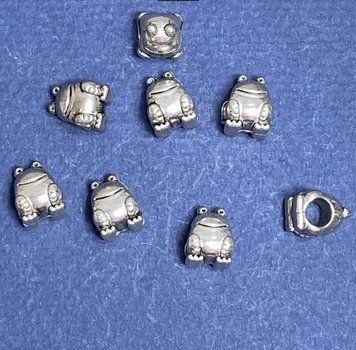 Знижка! Фурнітура Намистина Пандора Жабка 10х8мм d-5mm фас.20гр. + -13шт. 40343 фото