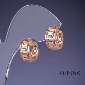 Сережки Xuping 14х7мм "позолота 18К" 55623 фото