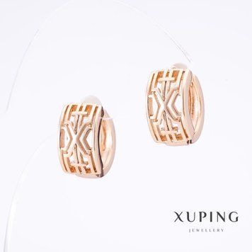 Сережки Xuping "слов'янка" позолота 18К L-1,5 см s-8.5мм 55659 фото