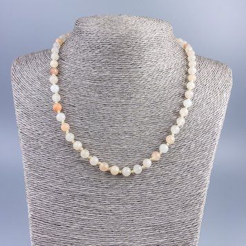 Бусы Селенит (имит. акрил) гладкий шарик d-7мм+- L-50см +- 75500 фото
