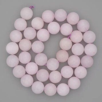 Намистини Кунцит гладка кулька d-10мм+ на нитці L-38см 72108 фото