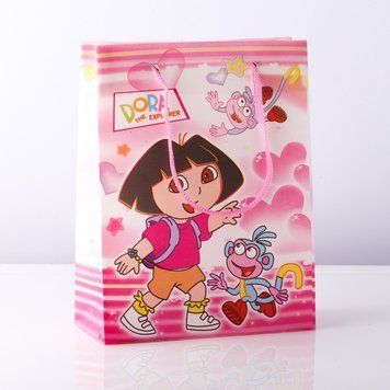 Пакет подарунковий дитячий (пластик) DORA (Дора) упаковка 6 шт. 9418 фото