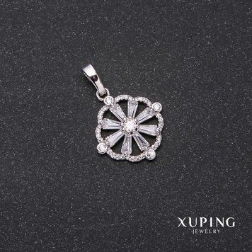 Знижка! Кулон Xuping 28х22х19мм родій 56067 фото