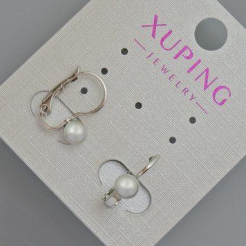 Серьги Xuping d-5мм+- L-15мм+- Родий 56988 фото