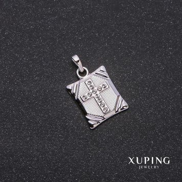 Знижка! Кулон Xuping Хрест 13х15х23мм родій 55955 фото