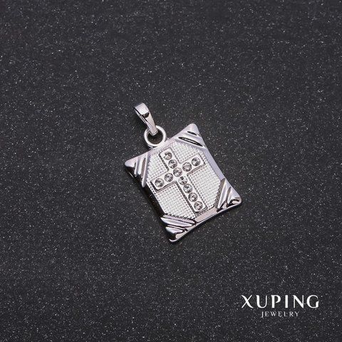 Знижка! Кулон Xuping Хрест 13х15х23мм родій 55955 фото