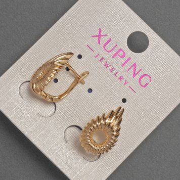 Сережки Xuping d-11мм+- L-18мм+- Позолота 18К 55413 фото