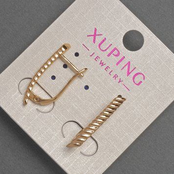 Сережки Xuping d-3мм+- L-24мм+- Позолота 18К 55420 фото