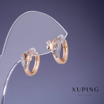 Знижка! Сережки Xuping Метелик 14х7мм "позолота 18К" 56717 фото