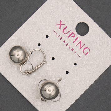 Сережки Xuping 10х15мм родій 56651 фото
