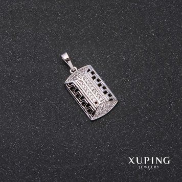 Знижка! Кулон Xuping 25х19х12мм родій 56020 фото