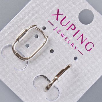 Серьги Xuping d-16х3мм+-, родий 55680 фото