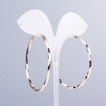 Сережки Xuping кільця Позолота 18К s-3мм+- d-50мм+- 55557 фото