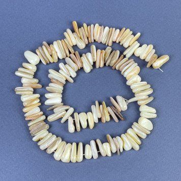 Бусины Агат крошка 14х3-5мм+-на леске L-41см+- 72914 фото
