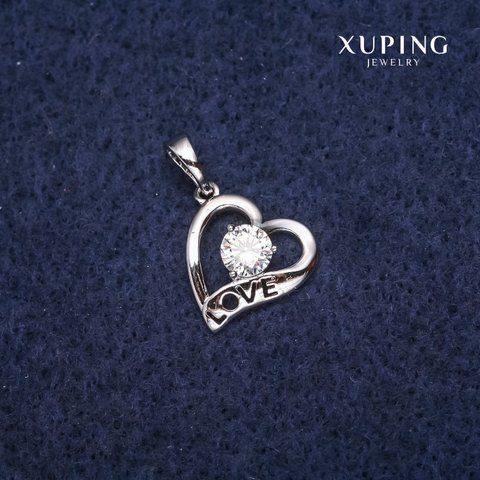 Кулон Xuping Серце 14х19мм Родій 55980 фото