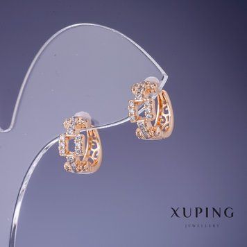 Сережки Xuping Ланцюги 13х6мм "позолота 18К" 55825 фото