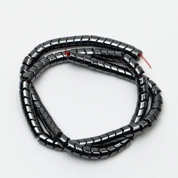 Бусины из Гематита зигзаг d-6х5мм+- L-39см+- на леске 73842 фото