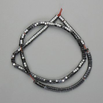 Намистини Гематит гранований рондель 4х2мм+- L-39см+- 9215 фото