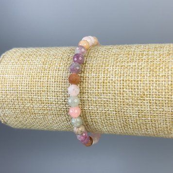 Бралет Жадеит граненый шарик 6мм+- L-18см+- стрейч 79466 фото