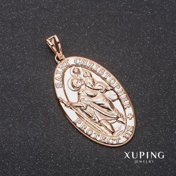 Кулон Xuping Saint Christopher 22х38х45мм позолота 18к 55934 фото
