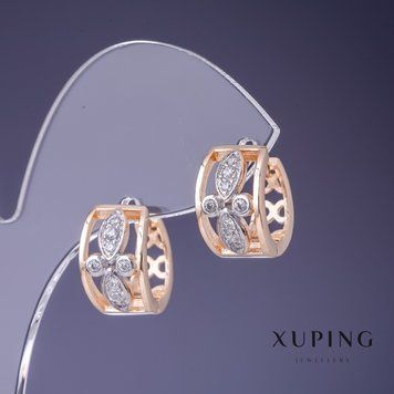 Сережки Xuping 15х9мм "позолота 18К" 55833 фото